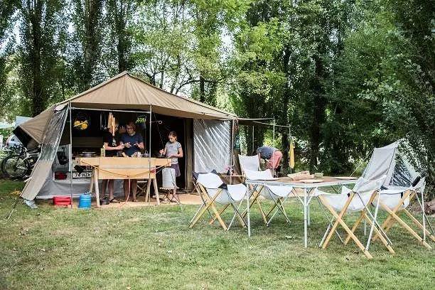 Mobilheim Evolution 45 m² (24 m² + 21 m² Terrasse) – 2 Schlafzimmer 4 Personen in Le Grez, Parc naturel régional Normandie-Maine