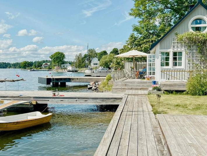 Hus för 6 Personer, med bubbelpool samt terass och trädgård, med husdjur i Vaxholm