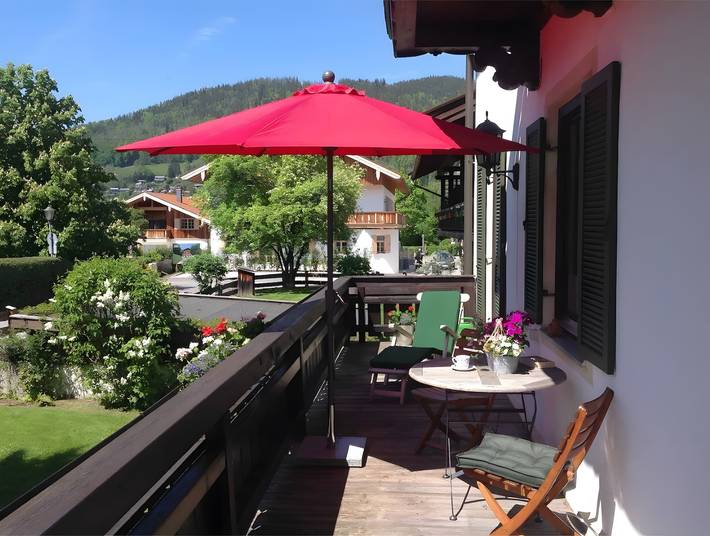 Ferienwohnung für 3 Personen, mit Balkon und Garten am Tegernsee