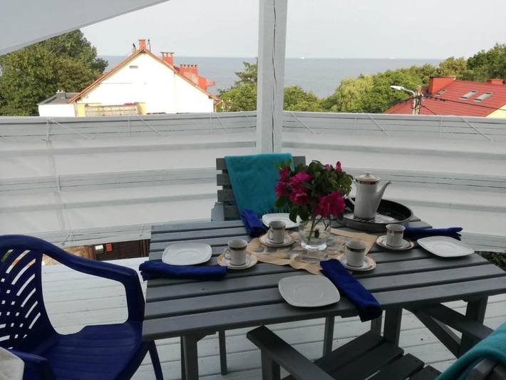Loft dla 4 osób, z Taras i Ogród oraz Widok w Gdynia