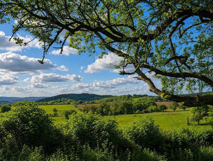 Glamping for 2 people, with Hot tub and Terrace as well as Garden and View in Herefordshire