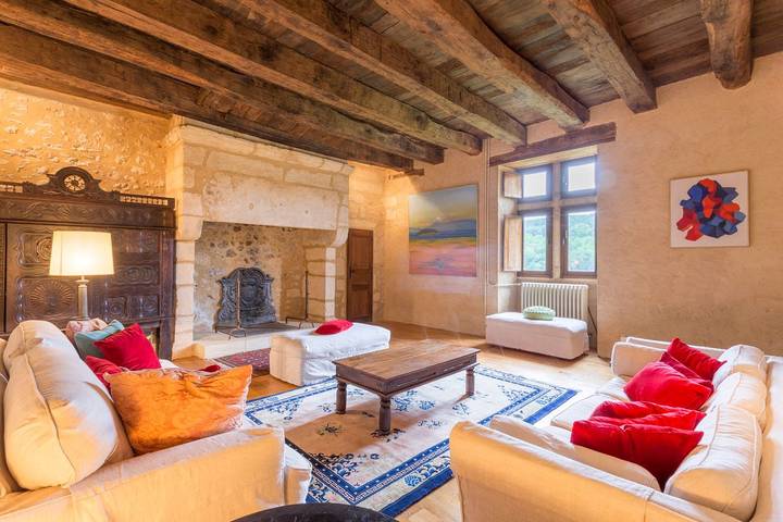 Château pour 8 personnes, avec piscine ainsi que jardin et terrasse en Nouvelle-Aquitaine - 3