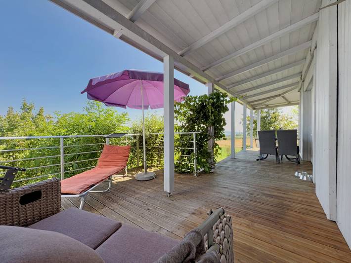 Ferienwohnung für 4 Personen, mit Sauna und Garten sowie Seeblick in Deggenhausertal