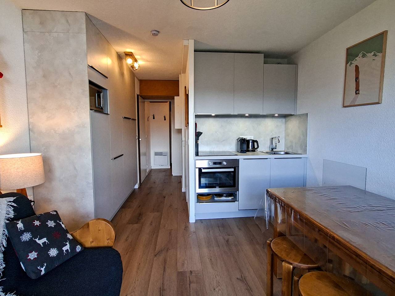Ganzes Studio, Renoviertes Studio mit Kabine und Balkon im Zentrum von Flaine in Flaine, Arâches-la-Frasse