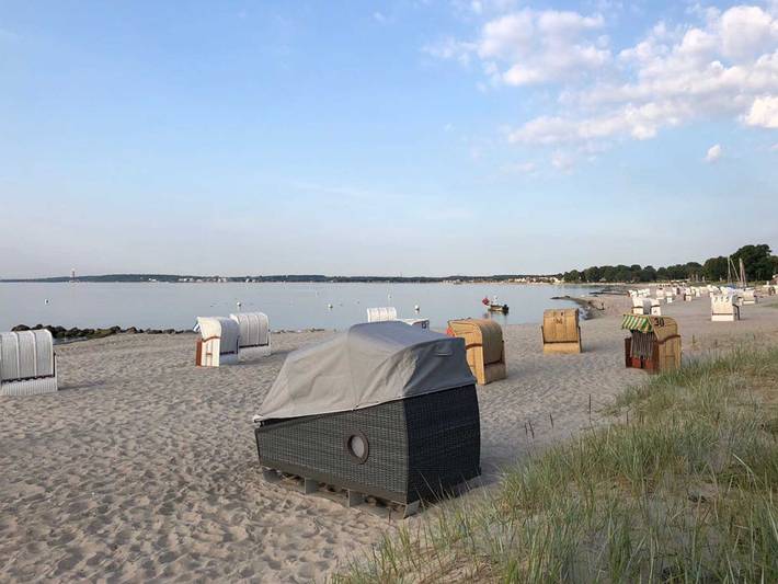 Ganze Ferienwohnung, Schlafstrandkorb Sierksdorf - Schlafstrandkorb Paetow Nr. 3 in Naturstrand Sierksdorf, Sierksdorf