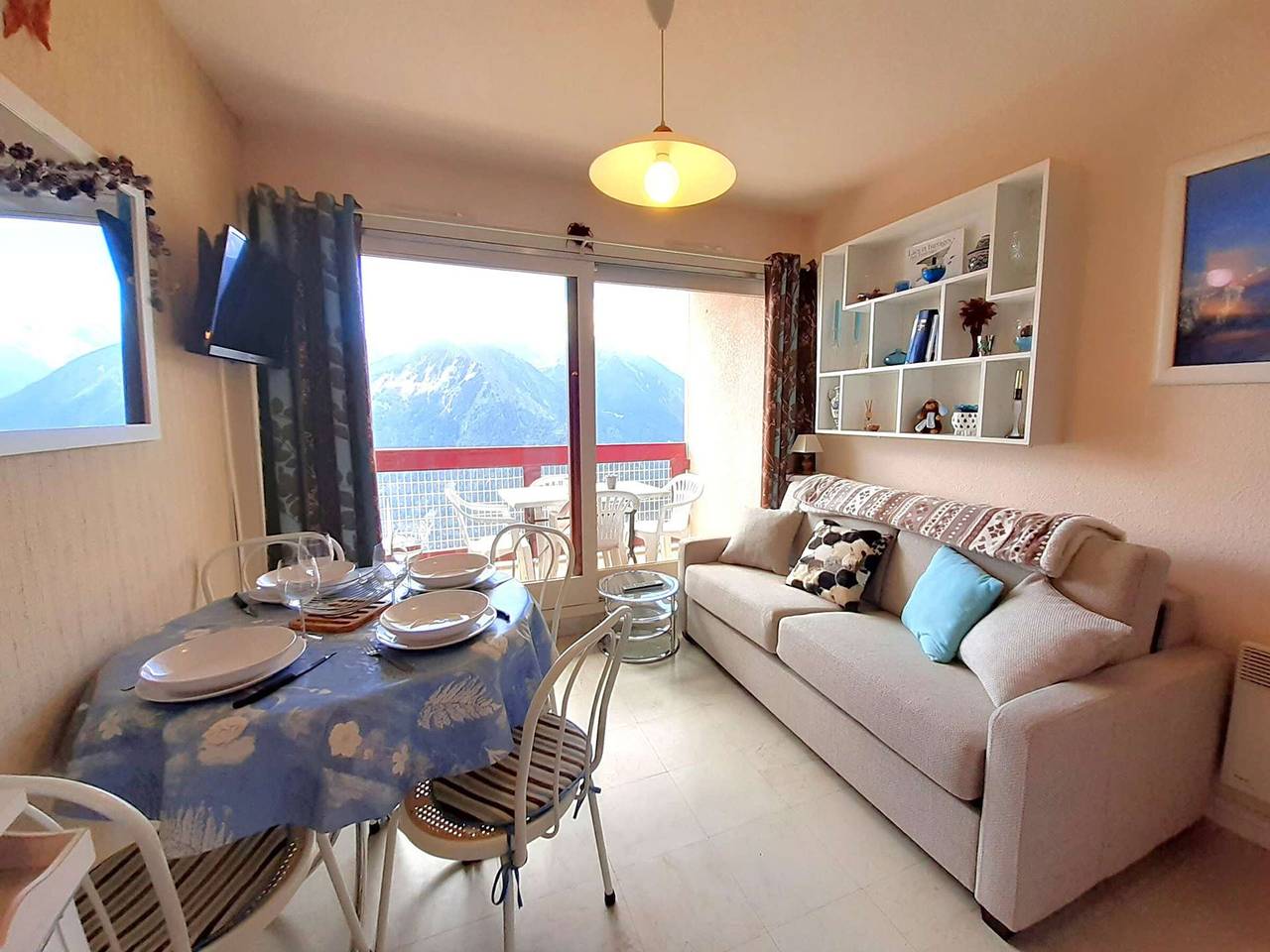 Ganzes Studio, Gemütliches Studio für 4 in Saint-Lary-Soulan mit ausgestatteter Küchenzeile in Saint-Lary-Soulan, Nationalpark Pyrenäen