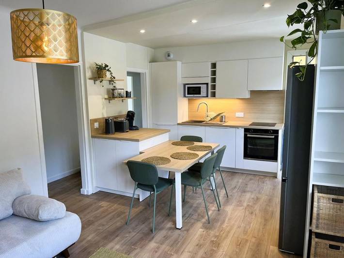 Appartement de vacances pour 4 personnes, avec vue et jardin