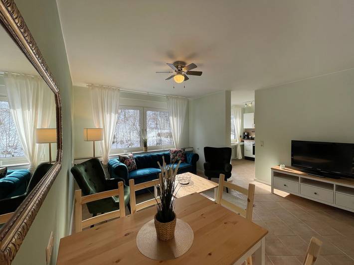 Ferienwohnung für 6 Personen, mit Balkon und Sauna sowie Garten, mit Haustier - 1