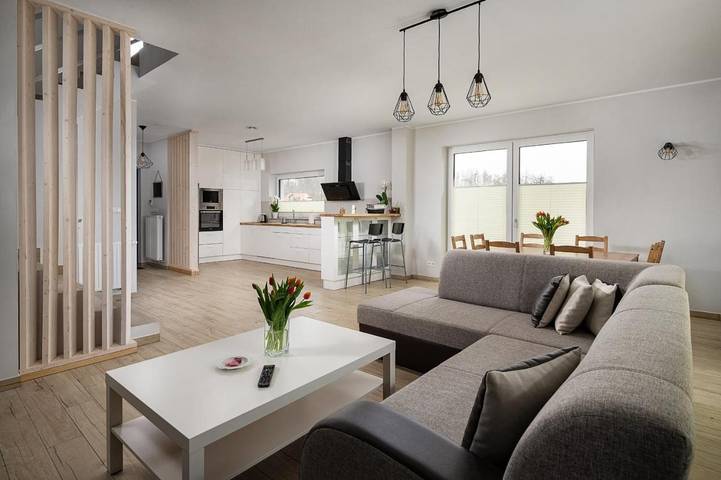 Willa dla 8 osób, z jacuzzi i sauna oraz ogród na Kaszuby