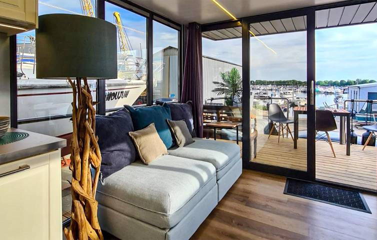 Hausboot für 6 Personen, mit Ausblick und Seeblick sowie Terrasse in Belgien - 4