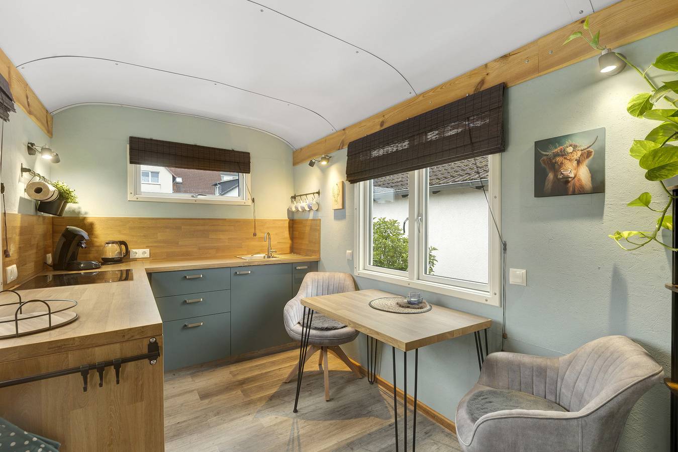Maison de vacances 'Tiny House' avec terrasse privée, Wi-Fi et climatisation in Lohfelden, Hessisches Bergland