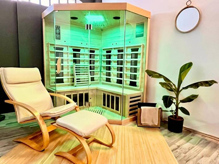 Ferienwohnung für 6 Personen, mit Sauna und Ausblick