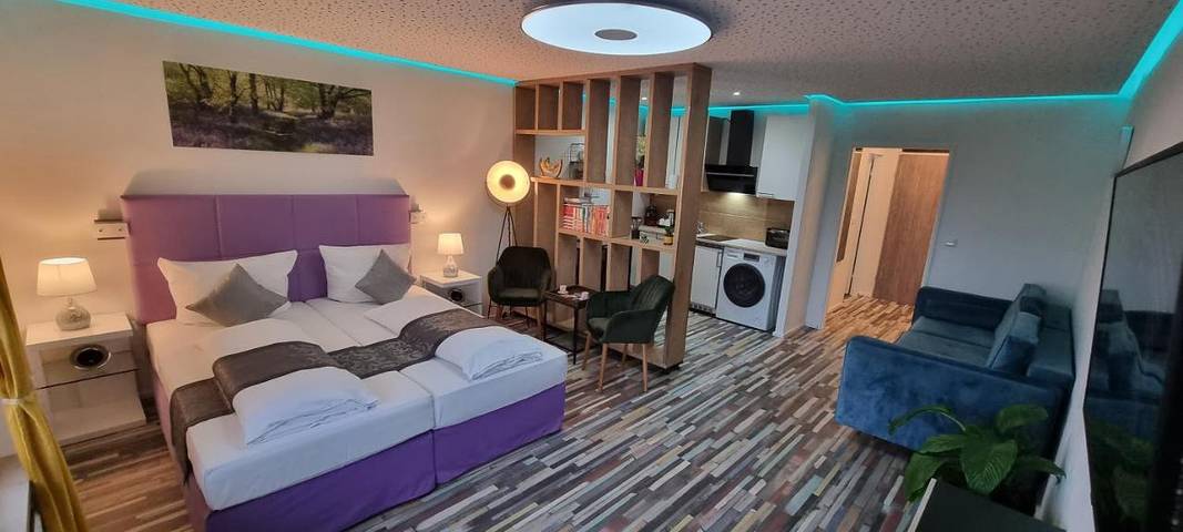 Ferienwohnung für 4 Personen, mit Balkon und Ausblick in Neuburg an der Donau
