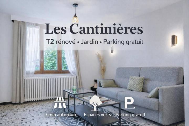 Gîte pour 4 personnes, avec Terrasse ainsi que Jardin et Vue dans Ruy Montceau