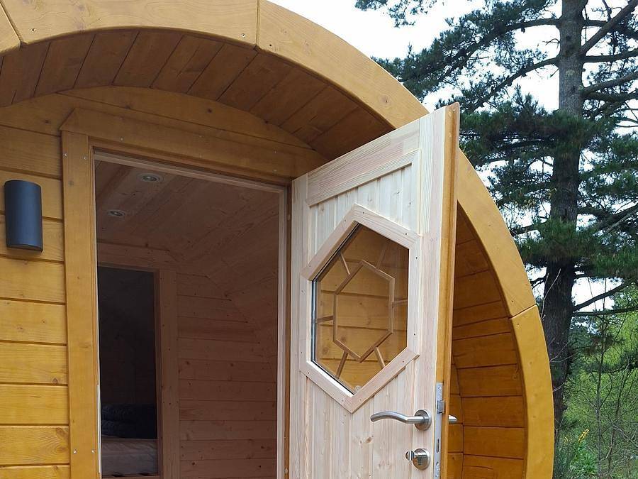 Camping Locronan - Tiny house 2 personen - Barrel Holz in Locronan, Châteaulin und Umgebung