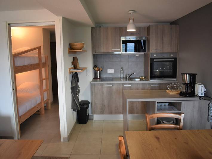 Studio pour 4 personnes, avec balcon