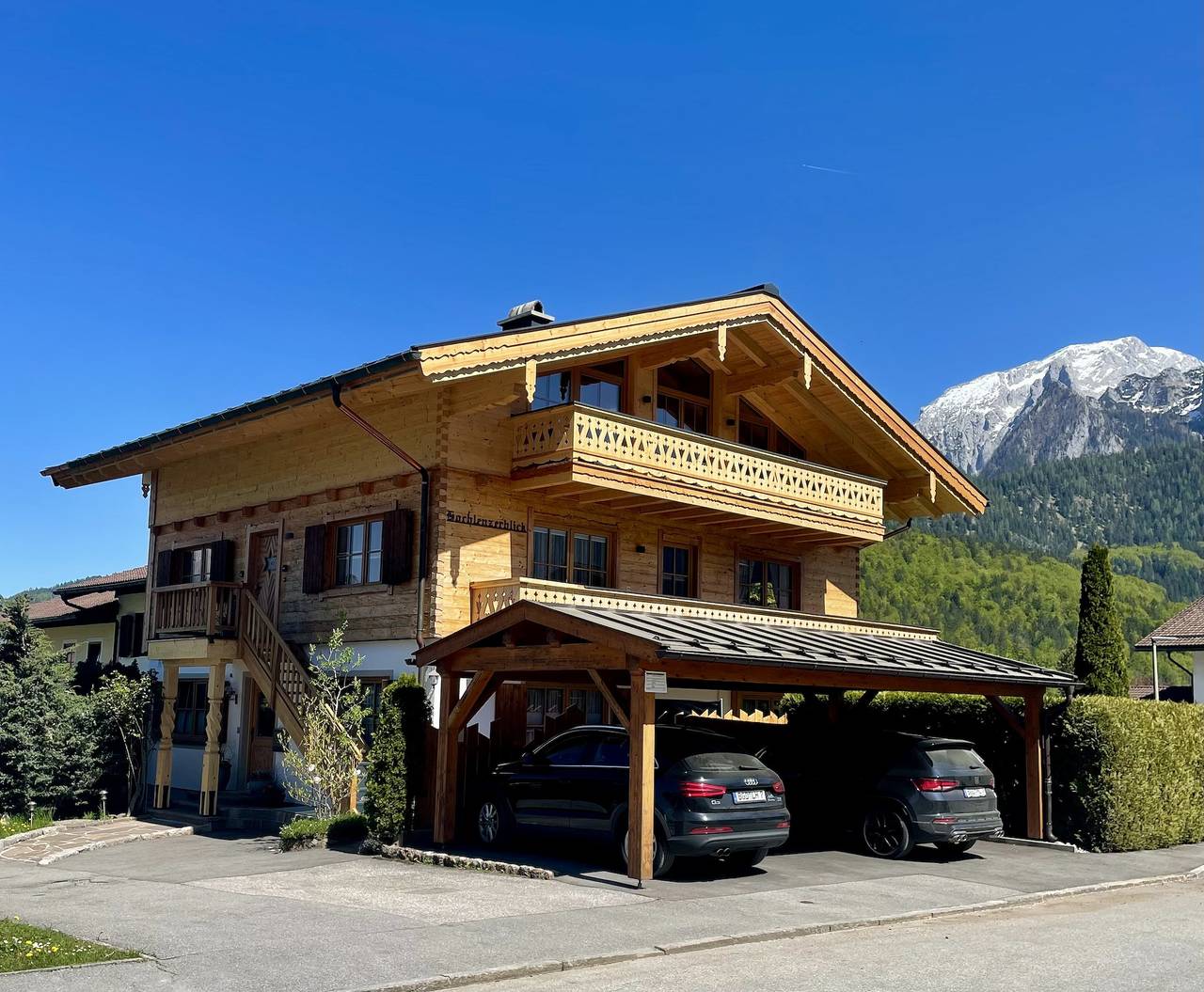 Ganze Ferienwohnung, Haus Hochlenzerblick - Ferienwohnung Hochlenzerblick, 1-2 Personen, 86 qm, separates Schlafzimmer, Küche, Wohnzimmer, Du/Wc, Balkon in Schönau am Königssee, Berchtesgadener Alpen