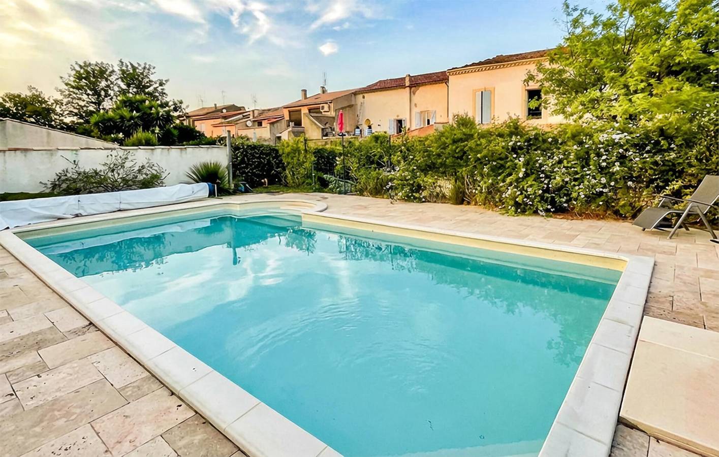 Charmante Ferienwohnung mit Pool in der Nähe des Stadtzentrums von Alignan-du-Vent in Alignan-du-Vent, Mittelmeerküste (Frankreich)