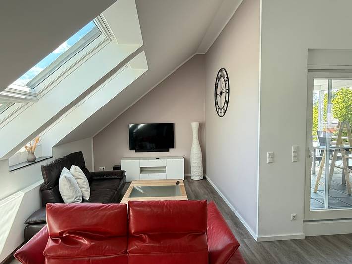 Ferienwohnung für 4 Personen, mit Garten und Balkon sowie Sauna