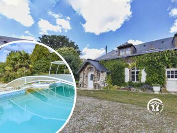 Gîte pour 11 personnes, avec jardin et terrasse à Gennes-sur-Glaize