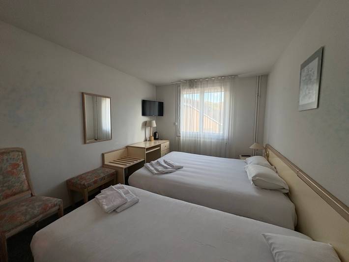 Chambre pour 3 personnes, avec jardin