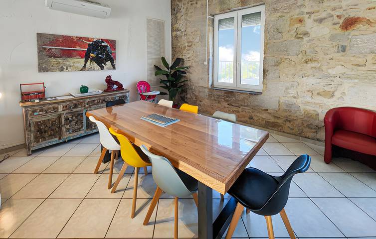 Großes familienfreundliches Steinhaus mit beheiztem Pool in Vendres, Mittelmeerküste (Frankreich)