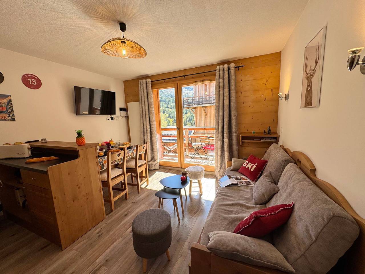 Geheel appartement, Apartment in Vars Les Claux with balcony, comfort for 4 people in Vars, Briançon en omgeving