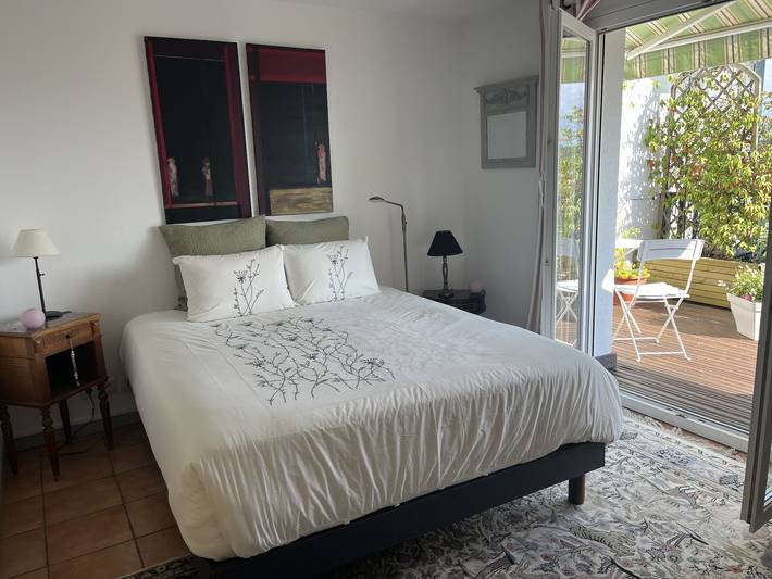 Chambre d’hôte pour 2 personnes, avec jardin dans Plage La Milady