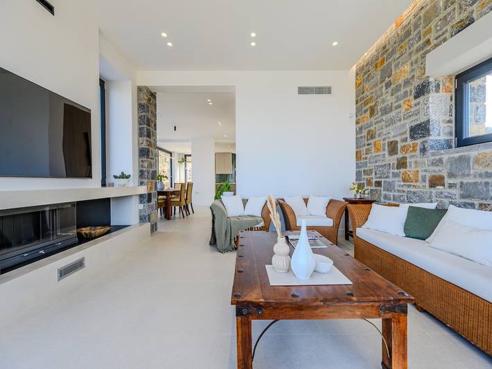 Location de vacances pour 6 personnes, avec jardin et balcon, adapté aux familles dans Agia Pelagia