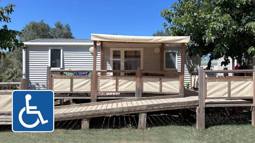Mobil home pour 4 personnes, avec bassin pour enfant à Saint-Mitre-les-Remparts - 3