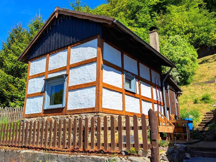 Ferienhaus für 3 Personen, mit Terrasse und Garten sowie Ausblick in Zorge