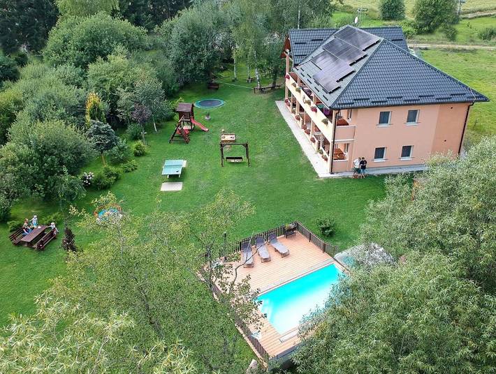 Ferienwohnung für 8 Personen, mit Garten und Ausblick sowie Kinderpool und Pool, mit Haustier - 1