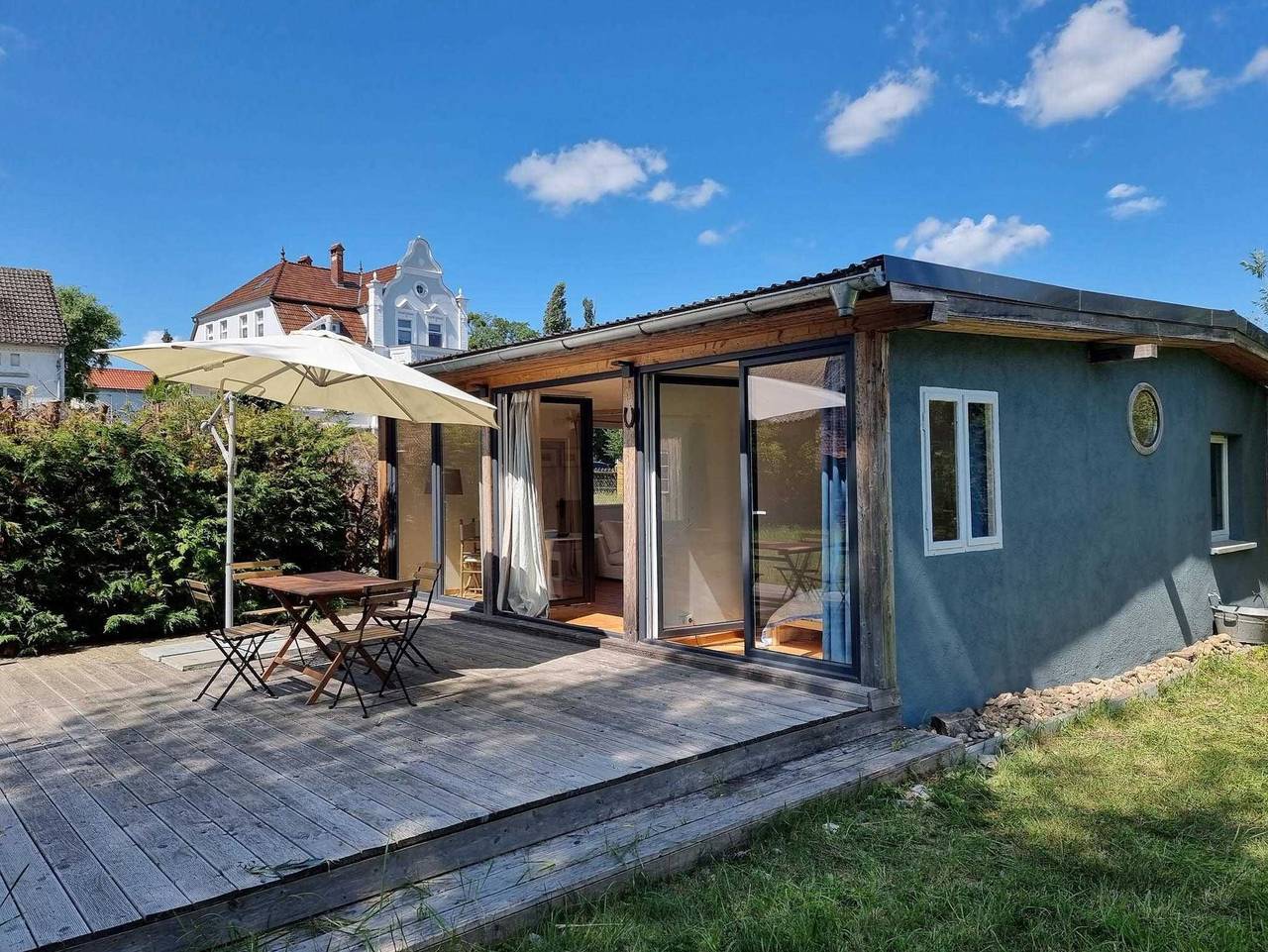 Ganze Ferienwohnung, Pommernhaus Bay Cabin, Kamin, Sup's in Altwarp, Stettiner Haff