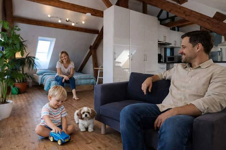 Appartement de vacances pour 2 personnes, avec jardin et terrasse, animaux acceptés