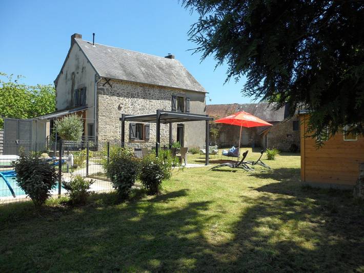 Maison de vacances pour 5 personnes, avec Terrasse ainsi que Jardin et Piscine