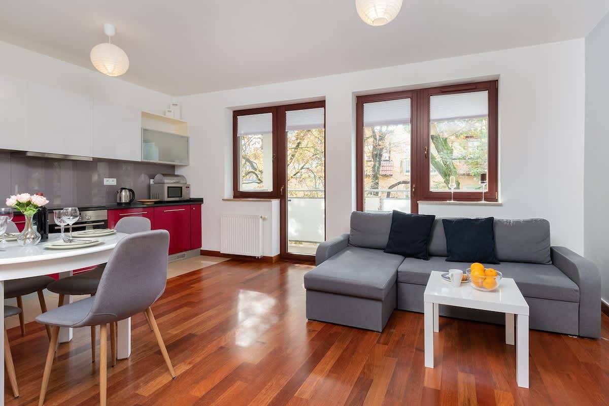 Ganze Wohnung, Ferienwohnung für 4 Personen mit Balkon/Terrasse in Zoppot, Dreistadt