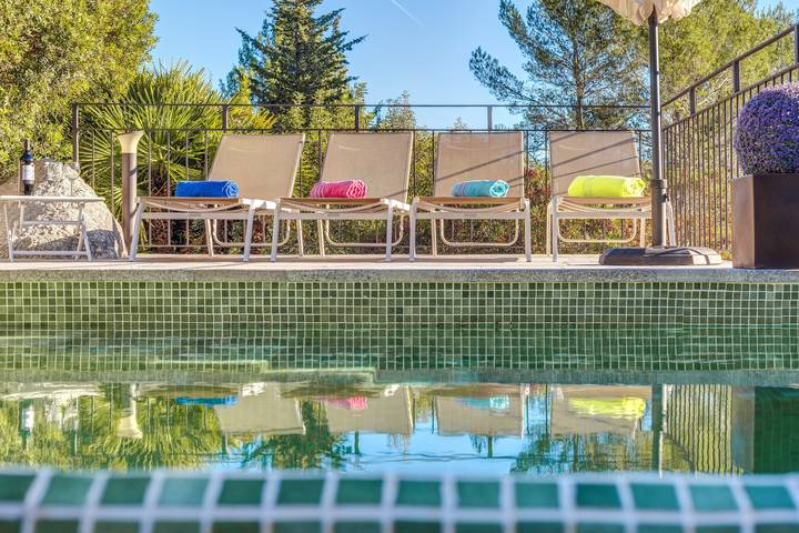 Bela casa de férias Miravall com vista para a montanha in Puigpunyent, Maiorca (Oeste)