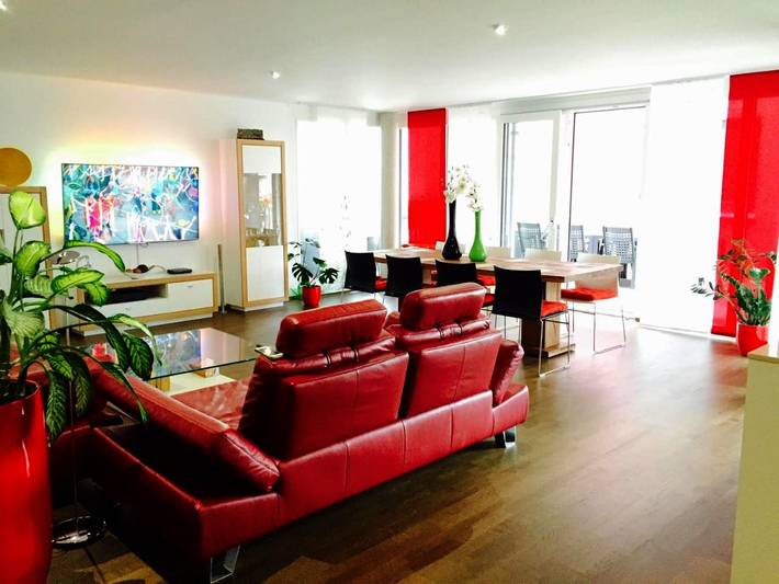 Ferienwohnung für 11 Personen, mit Terrasse und Ausblick in Konstanz