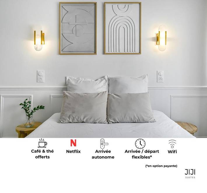 Appart’hôtel pour 2 personnes, avec jardin et vue