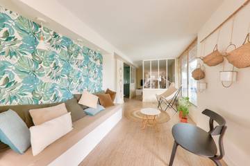Gîte pour 6 personnes, avec jardin et balcon à Le Tour-du-Parc