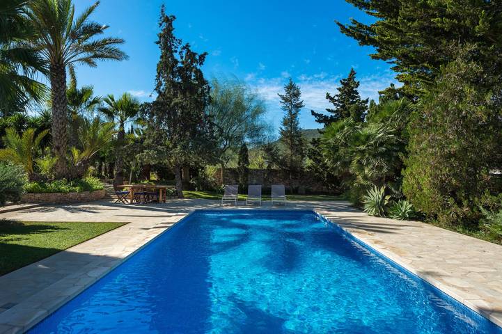 Beautiful Villa La Vila with Pool, Garden, Terraces, Air Conditioning in San José (Ibiza), Sant Josep de sa Talaia