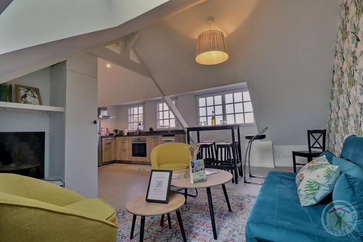 Gîte pour 4 personnes, avec Vue dans Plage du Prieuré