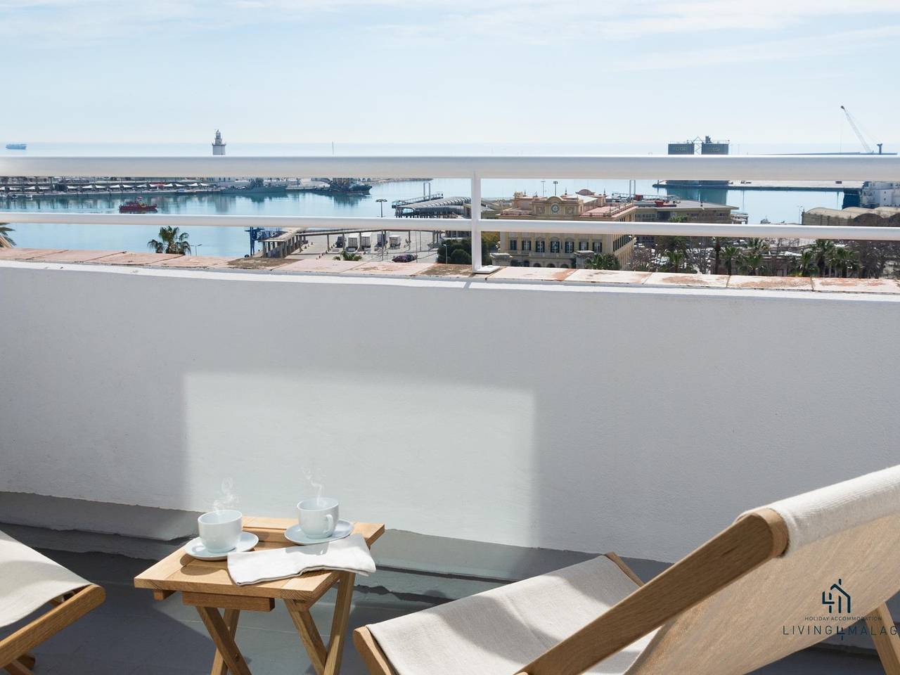 Appartement de vacances entier, Appartement de vacances pour 4 personnes avec vue sur l’océan in Malaga Centro Historico, Malaga