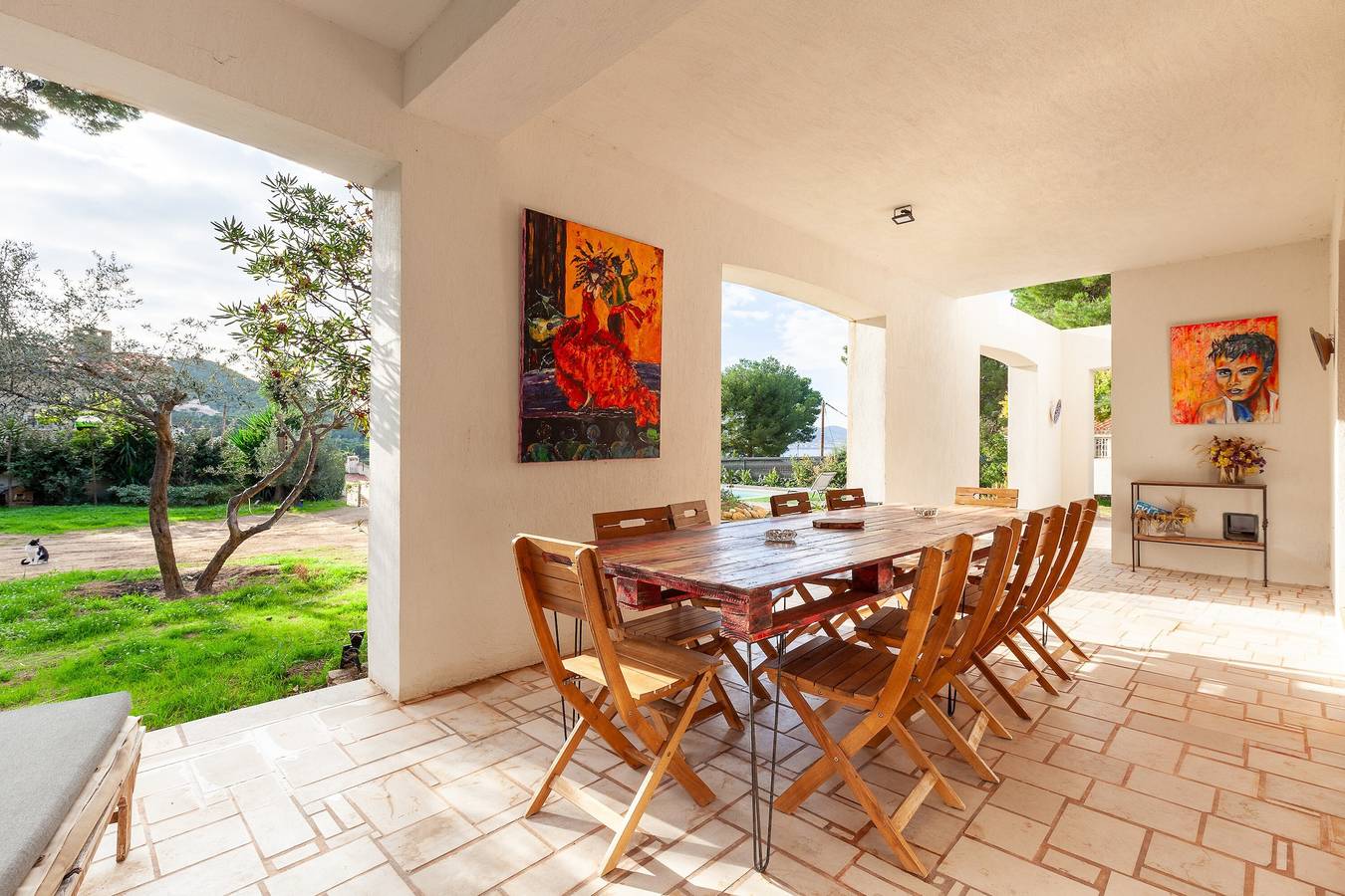 Villa en planta baja con piscina a 150 m del mar – Vistas al mar, Wi-Fi y aire acondicionado in Saint-Cyr-sur-Mer, Costa mediterránea (Francia)
