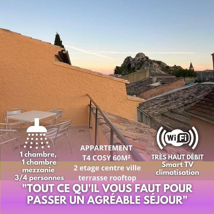 Gîte pour 4 personnes, avec vue et terrasse, animaux acceptés à Pierrelatte - 4