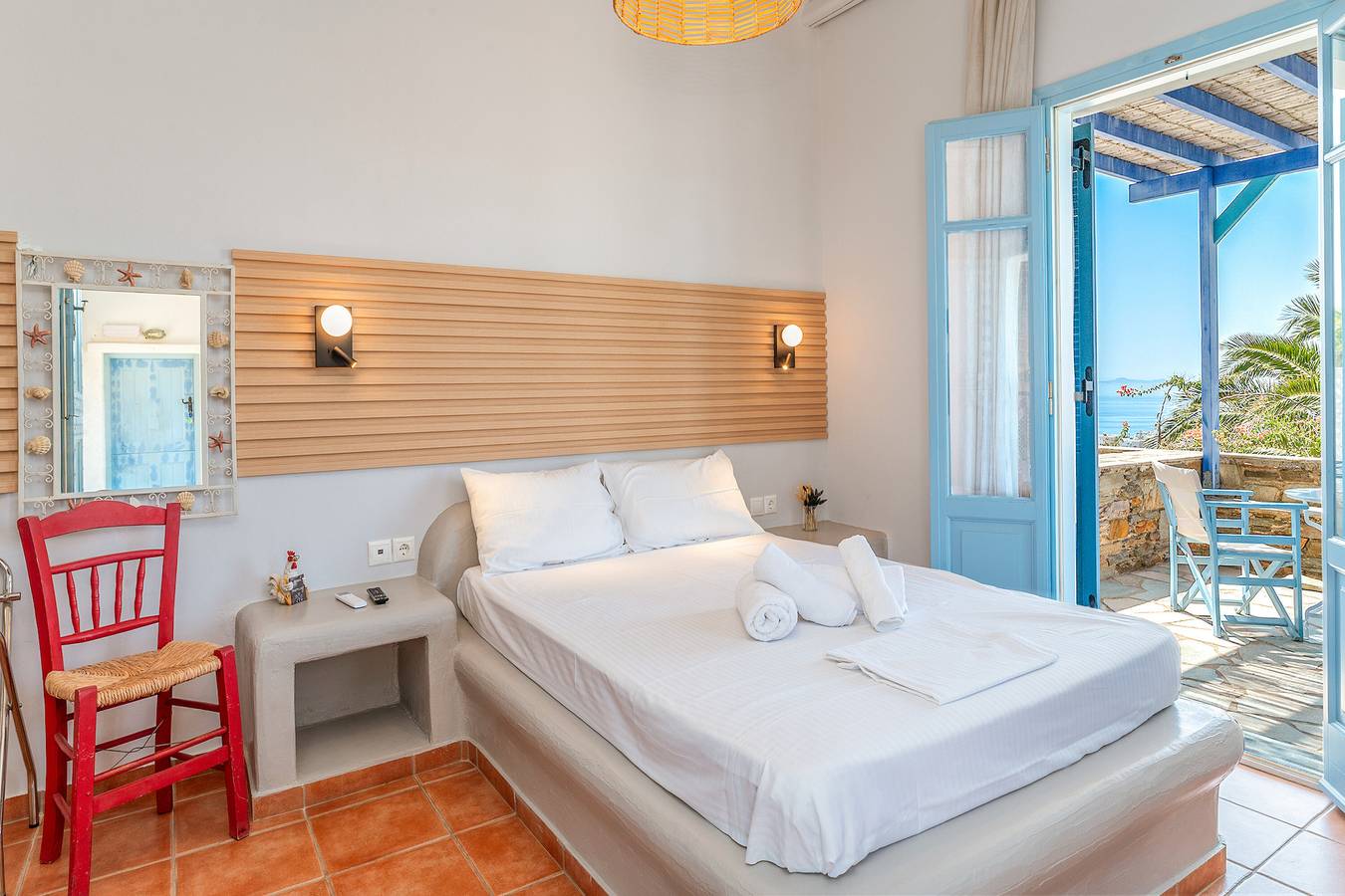 Appartement entier, Appartement 'Unité 2' avec vue sur la mer, Wi-Fi et climatisation in Tinos