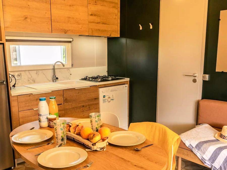 Camping Domaine de La Ville Huchet  - Mobilheim 4 personen - Mobilheim Premium Alizé 3 Zimmer 4 Personen + Tv 2sdb in Saint-Malo, Saint-Malo und Umgebung