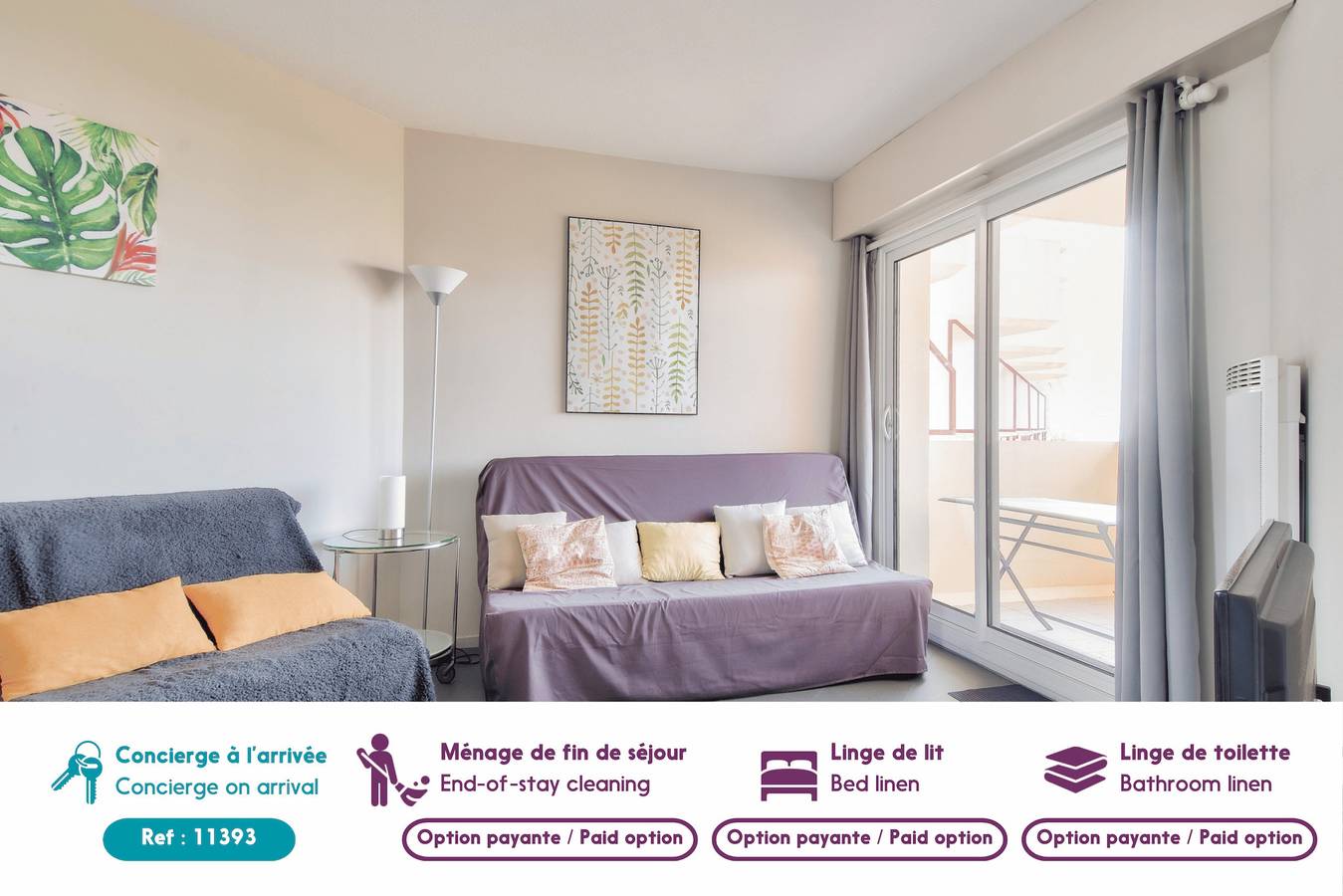 Apartamento entero, Piso para 4 con vistas al mar y balcón in Saint-Gilles-Croix-de-Vie, Valle del Loira