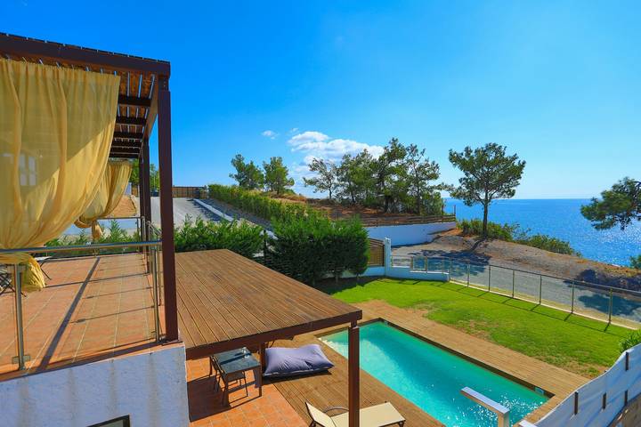 Ferienhaus für 6 Personen, mit Balkon und Terrasse sowie Garten und Ausblick in Chalkidiki - 2