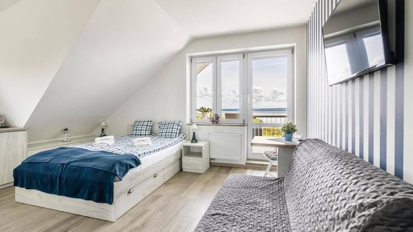 Apartament wakacyjny dla 2 osób, z ogród w Krynica Morska